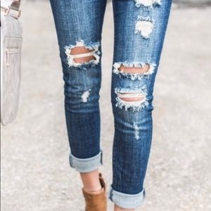 Skinny Distressed Jeans